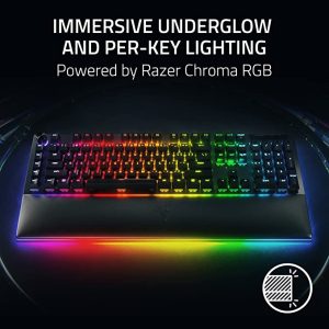 Teclado para jogos sem fio KLIM Chroma RGB - Novo 2023 - Bateria